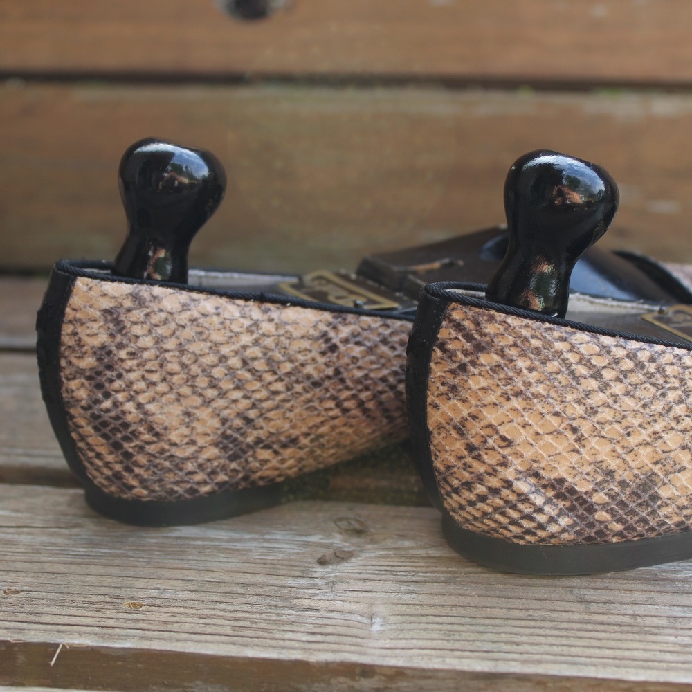 Sam Edelman Circus Python Print Leather Flat 8 - image 4